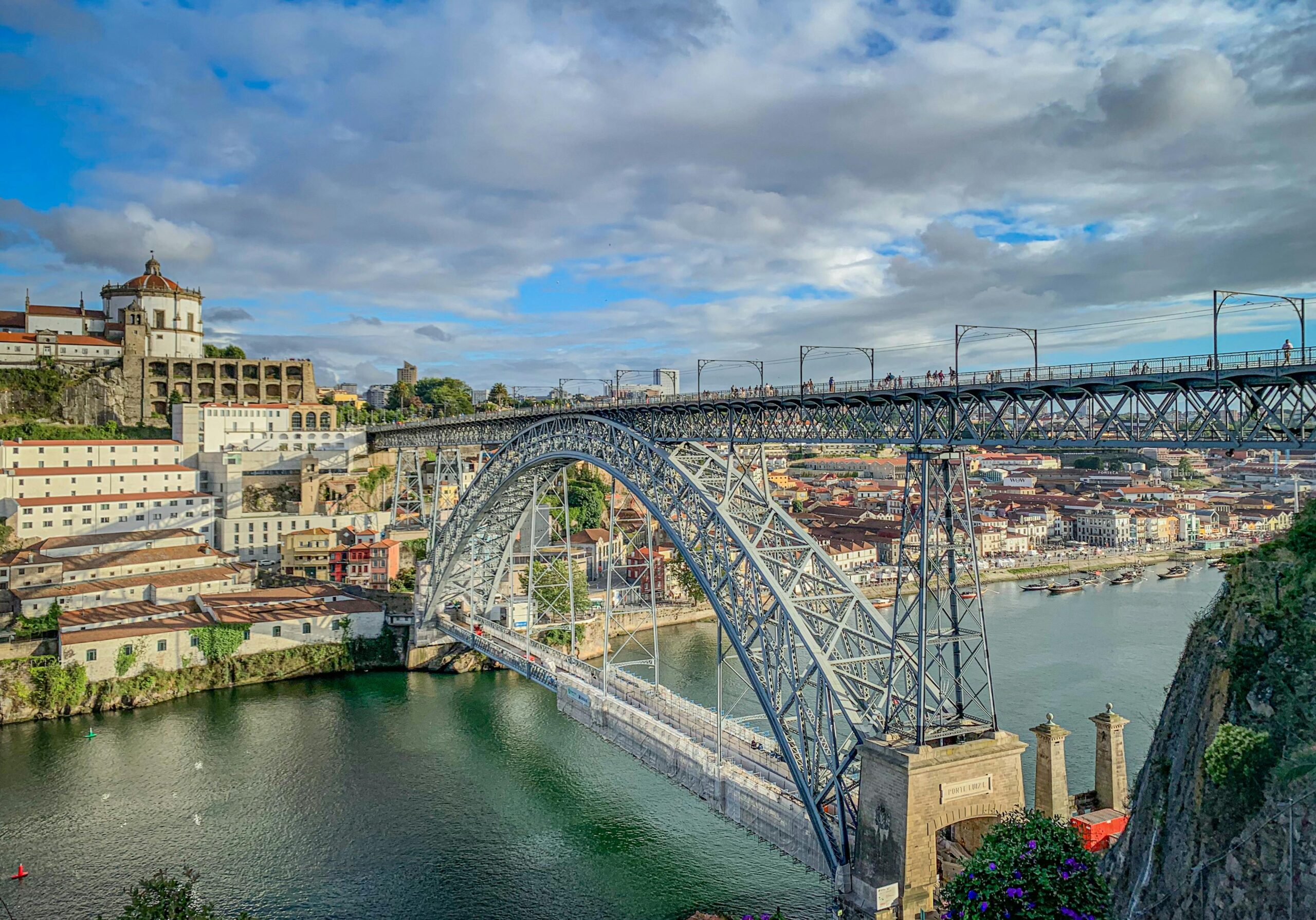 Pont Dom Luís I au coucher du soleil, Porto